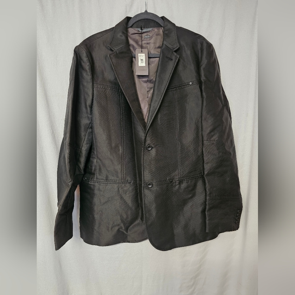 Armani Exchange Jacket Mens L Blazer Button Coat Casual Cotton/Rayon Heavy